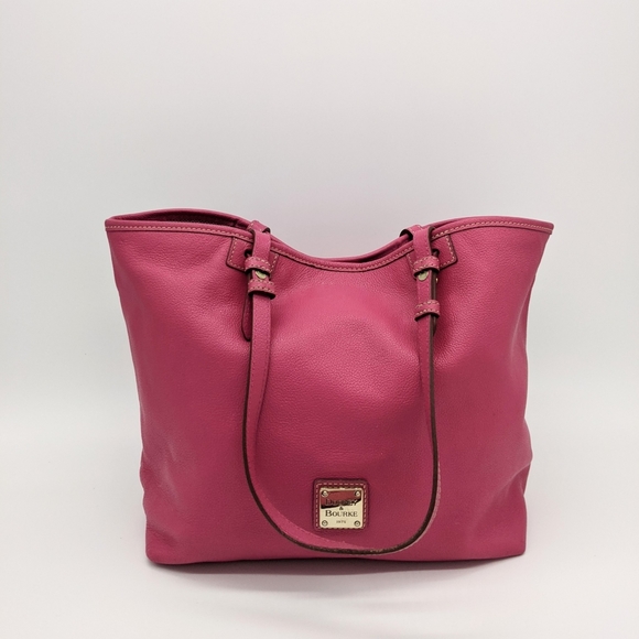 Dooney & Bourke Handbags - Dooney & Bourke Leather Pink Tote Shoulder Bag